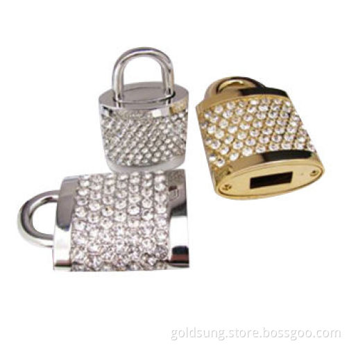 Jewelry lock USB flash drives for gift